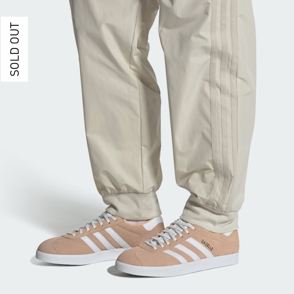 Adidas Women's Blush and White Gazelle Sneakers
